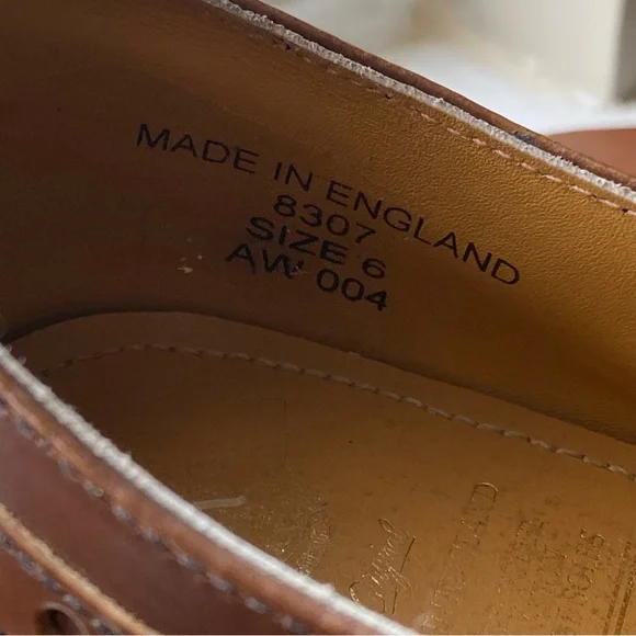 RARE Vintage 90s Doc Martens 8307-AW004 Brown Leather Mary Jane Platform Loafers - Picture 7 of 16